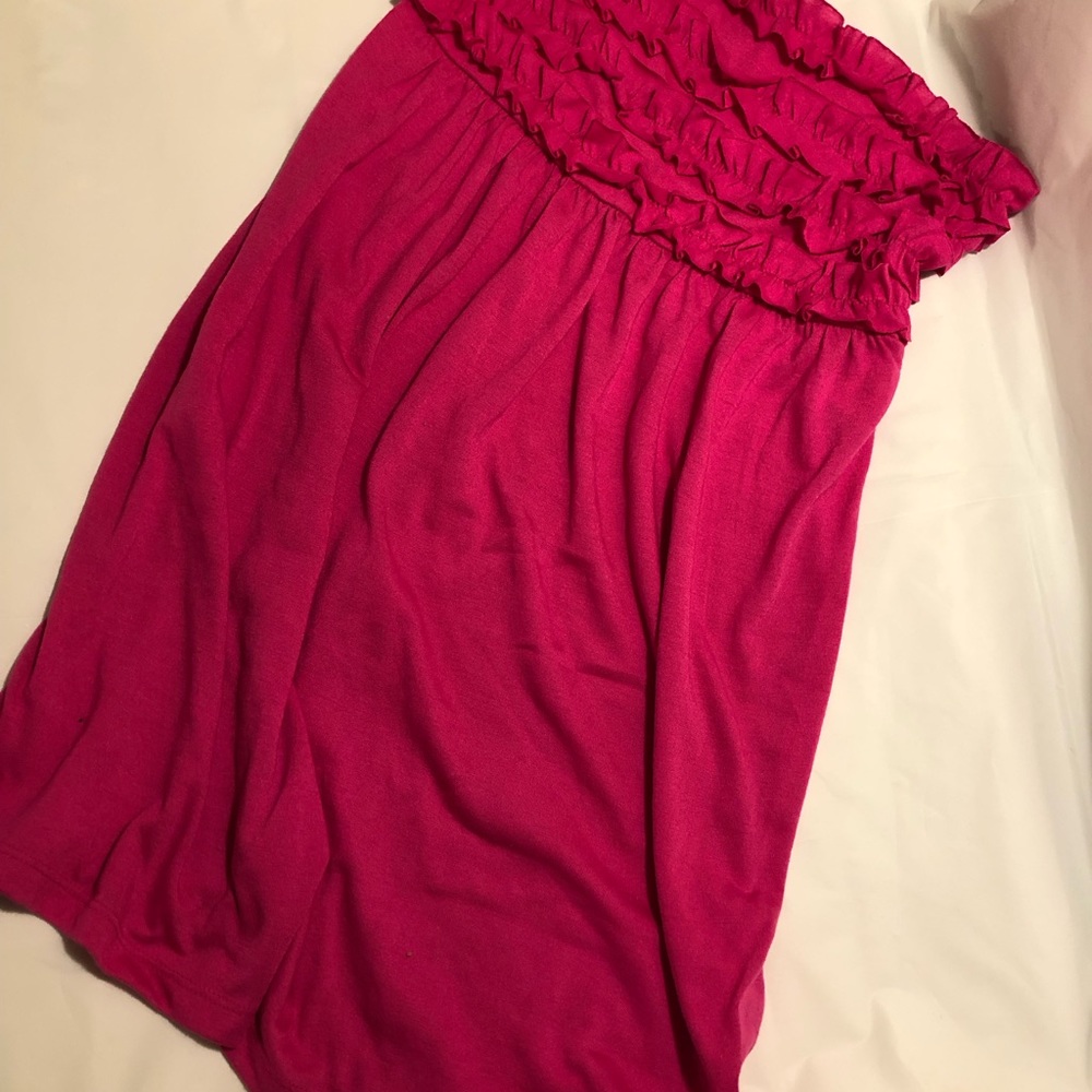Swimsuit coverup with ruffle accent